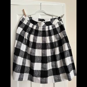 Size 14 Talbots check skirt with side zip never won